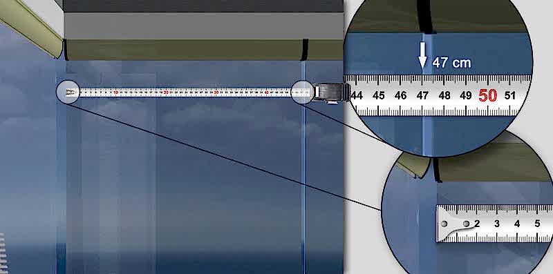 Katlanır Cam Balkonlarda Perde Ölçüsü Nasıl Alınır